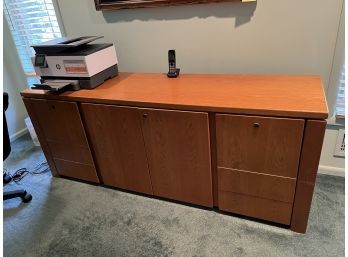 Credenza/ 4  File Drawers, 2 Drawers, Center Cabinet With Lock 72x20x28