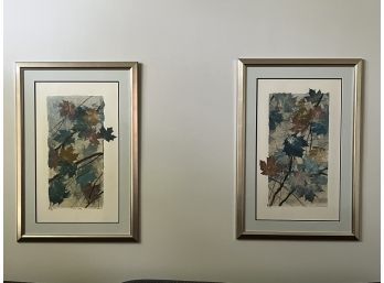 2 Autumn Leaves Framed Prints 27-1/2x40-1/2