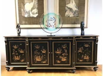 Julia Gray Customized Asian Style Sideboard/ Regency $5k Retail BRING HELP