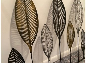 Metal Leaf Hanging Wall Art 40-1/4x31