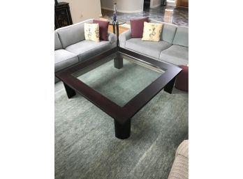 MIRAK By A. Soudavar Samurai Glass Top Coffee Table $6980 Retail VERY HEAVY BRING HELP