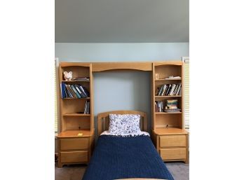 Bedroom Unit - Detachable Includes 2 Night Tables, 2 Bookcases & Bridge With Lights