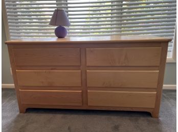 6 Drawer Dresser 58x21-1/2x29-1/2 Some Scratches & Discoloration