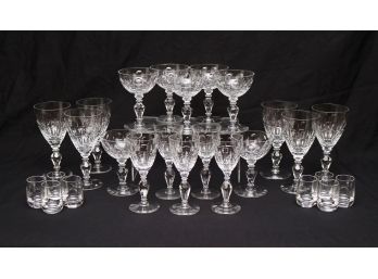Set Of 25 Crystal Glasses