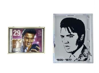 Elvis Presley 29 Cent Postage Stamp Picture & Mirror Art Rock & Roll Lot