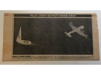 Pilot Jimmy Buffet Swam Away