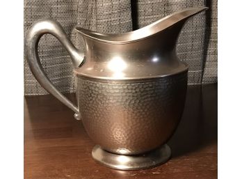 Silver Plated Pitcher 8 Inches Tall