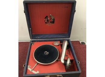 Portable Record Player Victrola Phonograph 6 Inch Mint Condition
