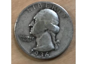 1936 Silver Quarter