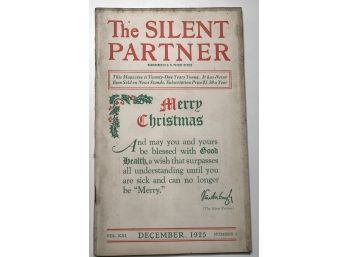 The Silent Partner Booklets Dated 1916 - 1930