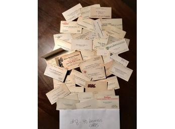 Vintage Business Card 40 Count. - Lot 8