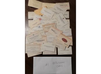 Vintage Business Card 40 Count. - Lot 1