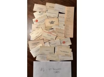 Vintage Business Card 40 Count. - Lot 6