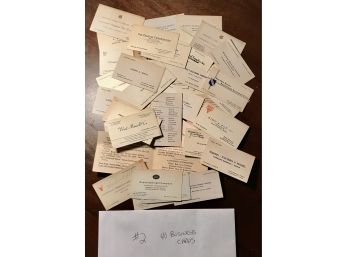 Vintage Business Card 40 Count. - Lot 2