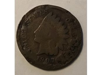 1907 Indian Head  Cent