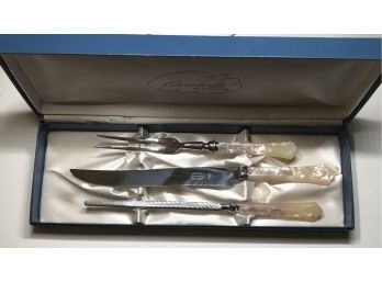 Everbrite Stainless Knife And Fork Set With Mother Of Pearl Handles