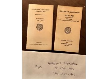 Bridgeport Association Of Credit Men 1944-1945-1946.  Lot 20