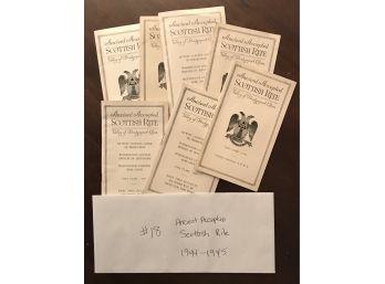 Ancient Accepted Scottish Rite 1944-1945.   Lot 18