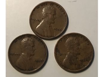 3 - 1926 Lincoln Wheat Cent