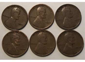 6- 1927 Lincoln Wheat Cents