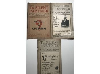 The Silent Partner Booklets Dated 1916 - 1930