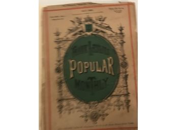 Frank Leslies Popular Monthly Dated IN THE 1880S.  LOT18