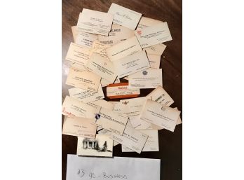 Vintage Business Card 40 Count. - Lot 3