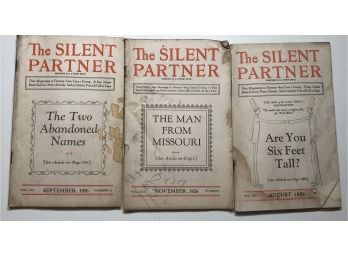 The Silent Partner Booklets Dated 1916 - 1930