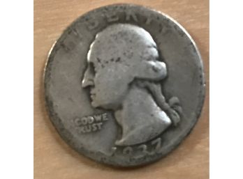 1937 Silver Quarter