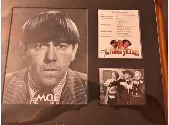 MOE FROM THE 3 STOOGES. 1194/5000 INCLUDES COA