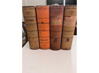 4 Binders Books Vintage