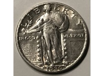 1930-S Silver US Standing Liberty Quarter