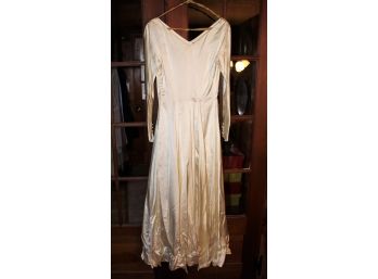 Handmade Vintage Wedding Dress With Petticoat