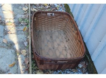 Antique Blanket Basket