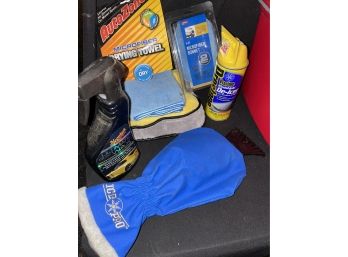 Car Wash Bundle With Spray Wax, De Icer Can And Snow Scraper