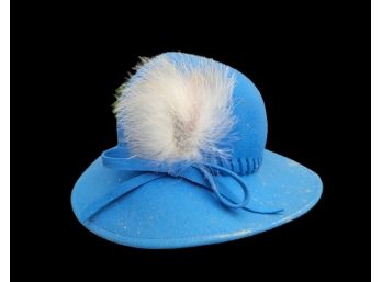 Vintage Lady's Hat. Robin's Egg Blue