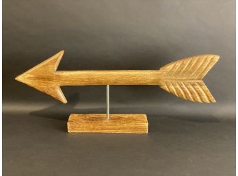 A Fun, Decorative Carved Wooden Arrow