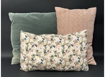 A Pretty Grouping Of Throw Pillows