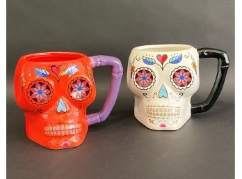 A Pair Of Fantastic Day Of The Dead Mugs