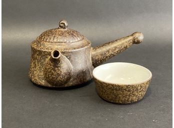 A Very Small Rustic Asian Teapot