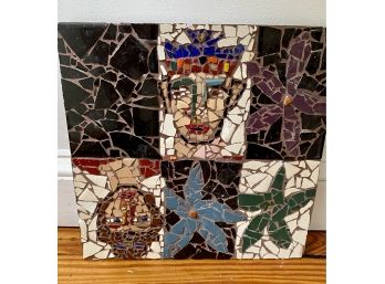 A Signed 1990s Mosaic Art Piece 'mohzayiks'