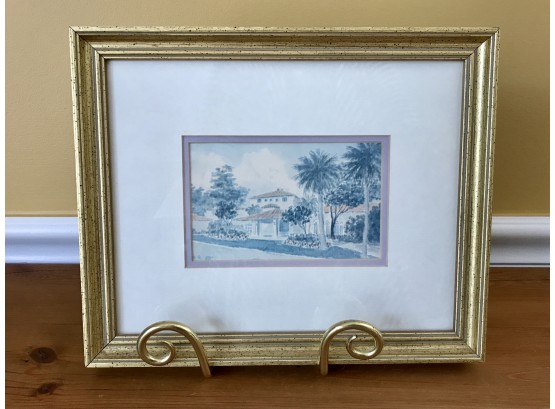 Beautifully Framed Signed Watercolor