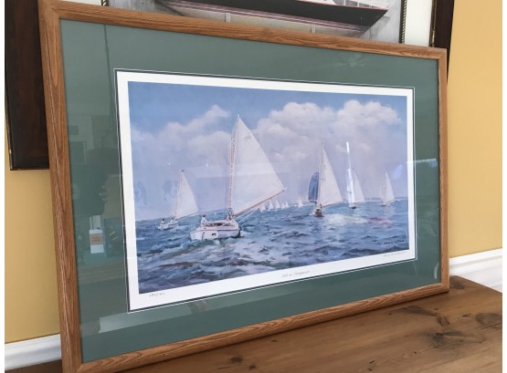 Framed “Sails Of Narragansett” By Karl R Rittmann