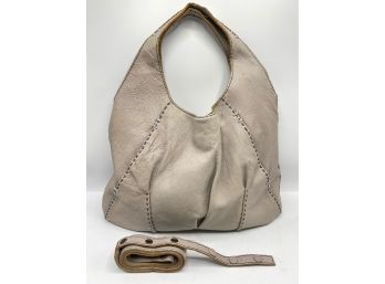 Vintage 49 Square Miles Leather Satchel Bag With Strap
