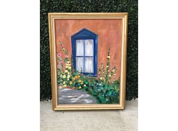 Pretty Framed Signed Oil Painting