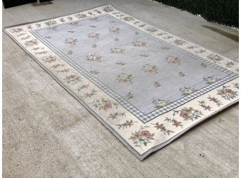Pretty Pastel Hooked Rug