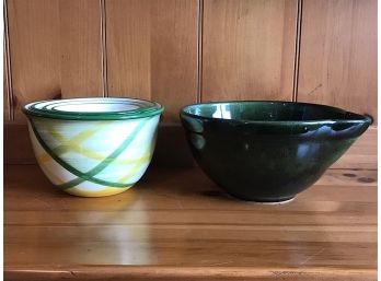Vernonware And Ceramic Mixing Bowl