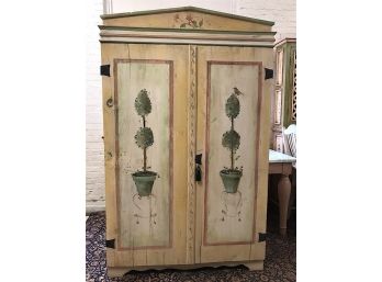 Handpainted Wooden Armoire