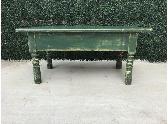 Green Painted Coffee Table