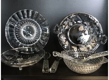 Crystal And Glass Serving Pieces
